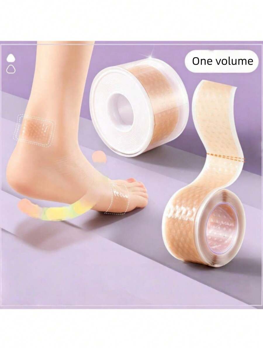 Băng dính tự dính mềm chống mài mòn, miếng dán chăm sóc chân tái sử dụng cho gót và ngón chân, tự cắt theo kích thước, màu da, linh hoạt chống ma sát, miếng dán bảo vệ gót và ngón chân đa năng cho giày, nhà bếp, Quốc khánh, dùng hàng ngày, cốc, cà phê - A - Xem 1