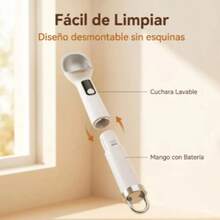 Electric Heated Ice Cream Scoop With LED Display - White - View 7