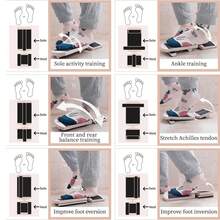 1pc Wooden Single Foot Balance Board, Ankle & Foot Strengthening Trainer, Non-Slip Adjustable Balance Bar, Suitable For Ballet, Pilates Balance Training, Fitness Equipment, Wooden Rocking Balance Board - Multicolor - View 9