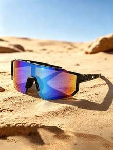 1 Pair Frameless Silver Outdoor Off-Road Desert Cycling Large Frame Windproof Sand-Proof Sports Goggles - Multicolor - View 11