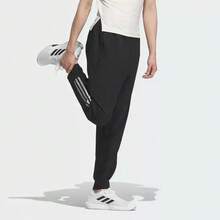 Adidas Celana Olahraga dan Kebugaran Pria GYM+ 3S PNT Woven Terbaru yang Bernapas - Hitam - View 3