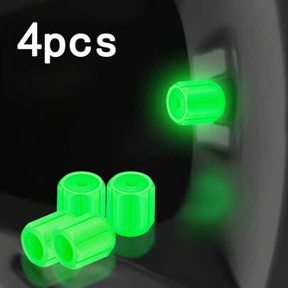 Luz para válvula de neumático de coche, luz decorativa para buje de rueda de coche, adhesivo de alta luminosidad para válvula de motocicleta, 6 colores disponibles, paquete de 4/8/20 piezas.