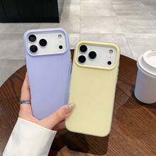 Kompatibel dengan Casing Ponsel 17/17 Pro/17 Pro Max/16/15/14/13/12/11 Series, 1 buah Casing Ponsel Matte Bergelombang 2-in-1, Pelindung Anti-Jatuh Cakupan Penuh, Casing Ponsel Apple 17 Pro Max, Casing Ponsel Anti-Jatuh Cakupan Penuh yang Modis - Kuning - View 4