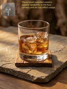 1個迷你高地牛矽膠托盤,可愛3D冰模,適用於飲料、派對與禮品 - 彩色 - 查看 8