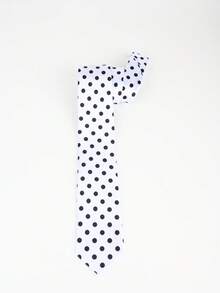 Black And White Polka Dot Solid Color Minimalist Knotted Belt, Versatile Tie Suitable For Daily Wear With Pants And Skirts - Black and White Polka Dots - View 3