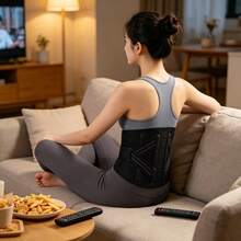 Waist Support Belt - Instant Relief, Breathable, Suitable For Men And Women - Black - View 7