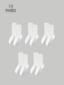 1/5/10 Pasang Kaos Kaki Minimalis Netral Musim Gugur yang Dapat Ditumpuk, Kaos Kaki Longgar Serbaguna untuk Pelajar, Kembali ke Sekolah - MultiWarna - View 10