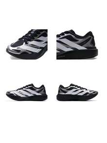 Adidas 男款 2026 春夏 ADIZERO EVO SL EXO M 輕量舒適日常通勤休閒跑步鞋 KI4764 - 黑色/白色/亮金屬鐵灰 - 查看 11