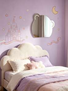 1 buah Cermin Akrilik Lucu dengan Bentuk Beruang, Awan, Bintang Laut, dan Kelinci, Dekorasi Dinding Estetik, Dekorasi Acara Baby Shower, Dekorasi Kamar Anak, Hadiah Bayi - MultiWarna - View 7