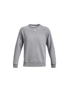 [حزمة] هودي رجالي UA Rival Fleece بشعار + سويتشيرت رجالي Under Armour Rival رمادي - أخضر عسكري + رمادي - مشاهدة 3