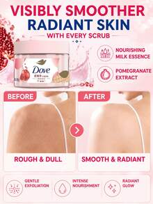 Dove 滋養身體磨砂膏（280g 正裝、20g 試用裝），石榴牛奶香調，持久留香，溫和去角質身體磨砂，滋潤乾燥粗糙肌膚，日常護膚 - 石榴奶香 - 查看 10