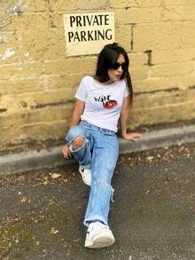 Women T-Shirts - 白色 - 查看 3