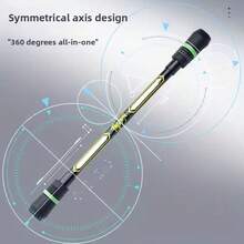 3pcs (Random Color) Cool Rotating Pens, Flexible Hand Training, Anti-Drop Anti-Slip With Writing Function - Balance Rotating Pencils/0.5mm Lead - Rectangle - View 4