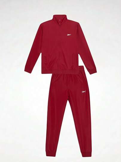 Conjunto Deportivo Reebok Tracksuit Vector Full Zip Hombre Diseño Casual y Sudadera Cierre Completo y Jogger Ajuste Cómodo Gym Entrenamiento Running Viajes y Streetwear Tela Ligera y Moderna