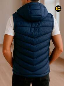 Big City Light Padded Men's Vest - 藏蓝色 - 查看 2