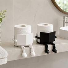 Tempat Tisu Toilet, Teman Membaca, Dekorasi Rak Tisu Toilet Kamar Mandi - Hitam - View 3