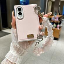 1pc Solid Color Leather Texture Bracelet Lightweight Shockproof Anti-Slip Smart Phone Case Fashionable Phone Cover Foldable Phone Case Compatible With Samsung Galaxy Fold8 Galaxy Fold7 Galaxy Fold6 Galaxy Fold5 - Multicolor - View 25