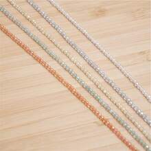 2mm Random Color 680pcs/Set Charming Electroplated Crystal Beads, Spindle Glass Beads DIY Jewelry Beading Accessories, Wheel Crystal Loose Beads, Hanging Rope Accessories, Suitable For Men And Women As Daily Or Holiday Gifts. - Multicolor - View 7
