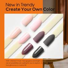 NOCIS Dip Powder Nail Kit - Set Pemula 4 Warna dengan Nude, Pink, Glitter & Putih, Plus Base Coat, Top Coat & Cairan Aktivator, Buffer Kuku, Kuas & Kikir - Sistem Celup Akrilik untuk Manikur DIY, Tanpa Aroma, Tidak Perlu Daya. - MultiWarna - View 6
