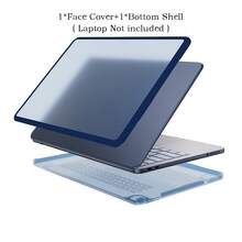 MacBook Neo 13 2026 新色半透明 PC 筆電保護殼，防指紋硬殼，附 1 張 DIY 貼紙，適用 MacBook Neo A18 Pro 型號 A3404，柑橘黃 TPU 保護套 - 查看 8