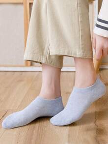 10/1 Pair Women's Invisible Boat Socks, Short Ankle Socks, Cute Socks For Girls, Suitable For All Seasons, Spring, Summer, Autumn, Winter; Mesh Breathable Design, Moisture-Wicking, Soft And Smooth Fabric; Suitable For Vacation, Sports, Casual, Business And Daily Wear, Multiple Colors Available - Multicolor - View 5