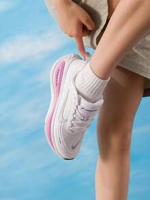 Jordan Women's Running Shoes W NIKE VOMERO PLUS 26 Summer Comfortable Outdoor Commute Sports Shoes HV8154-110 - White/Metallic Silver/Light Lilac - View 3