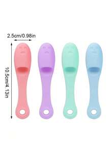 5pcsSilicone Nose Cleaning Brush Is Suitable For Blackhead And Pore Cleaning, Massage Tool, Daily Skin Care, School, Family, Travel, And Gift Giving - Multicolor - View 11