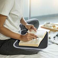 1 buah Meja Laptop Portabel, Meja Laptop Isi Butiran Busa, Cocok untuk Laptop, Tablet, dan Meja Samping Tempat Tidur, Meja Santai - Beraneka warna - View 4