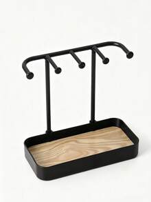 Jewelry Storage Box, Jewelry Box, Used For Storing Necklaces, Earrings, Jewelry, Keys, Perfume, Lipstick, Glasses And Watches. Space-Saving Multifunctional Storage Rack, Durable Plastic Design, Suitable For Small Spaces, Perfect Gift For Living Room. - Multicolor - View 7