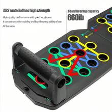5pcs Multi-Function Push-Up Board Fitness Set With Resistance Band, Jump Rope And Training Handles, Home Gym Chest, Arm And Core Strength Training Equipment, Durable PP Material - Multi-Function Home Fitness Equipment, Chest Trainer, Strength Training Device, Black, Fitness Accessories, Christmas Gift - Multicolor - View 7