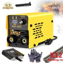 200A Portable Inverter Welding Machine with Accessories, Featuring Lift TIG, LED Screen Mini Inverter Welder, Portable Inverter Welding Machine, Arc Welding Machine, Stick Welder, No Gas Welding Machine for Home DIY Projects, Outdoor And Home Use. - Tipo de Enchufe B USA (110-127V) - Ver 14