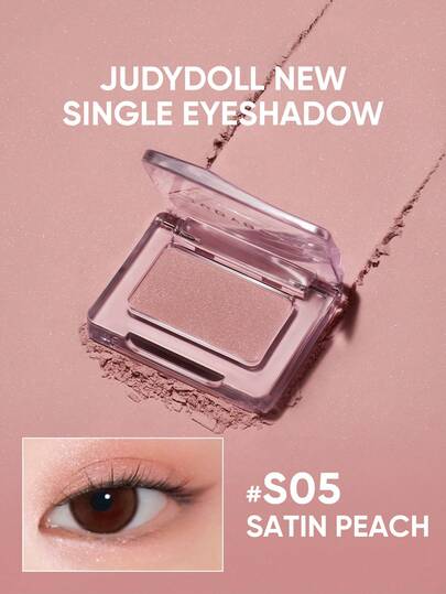JUDYDOLL MONO EYESHADOW Warna Solid Eyeshadow Matte Natural Makeup Pearlescent Fine Glitter Makeup Biru Ungu Glossy Glitter Pesta Pertemuan Baru yang Ditingkatkan