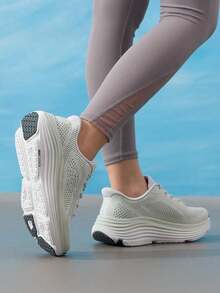 Skechers 女款跑步鞋 MAX CUSHIONING ENDEAVOUR 26 夏季舒適運動鞋 129478-SAGE - 薄荷綠 - 查看 4