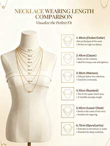 Set Kalung Liontin Tetes Air Geometris Asimetris Minimalis 2 Buah, Cocok untuk Pesta Sehari-hari Wanita, Hadiah Perhiasan - Emas - View 6