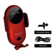 Car Air Vent Phone Navigation Mount, Suitable For New Year And Birthday Gifts, Electric Phone Holder With Touch Open/Close Function, Car Wireless Charger, No Camera Obstruction, 360° Rotation And Adjustable Angle, Supports Horizontal And Vertical Use - Compatible With Apple, And More, Car Wireless Charging Mount - S11 - View 10