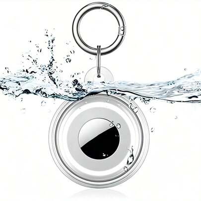 1pc TPU Full Coverage Protective Case Compatible With Apple Locator Anti-Lost Tracker Transparent