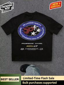 Men T-Shirts - 黑色 - 查看 1