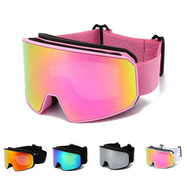 Double Layer Anti-Fog Ski Goggles, Suitable For Winter Skiing, Mountaineering, Snowmobiling, Off-Road Motorcycle Riding, Windproof And Sandproof Adult Outdoor Sports Goggles