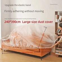 1/5 Pack Extra Large Transparent Furniture Covers - Durable Plastic Material With Tight Elastic Band, Suitable For All Weather, Protects Sofas, Tables, Benches From Rain/Snow/UV Rays - Suitable For Patio, Balcony - Easy Installation - Suitable For Large Furniture - All Season Use - Suitable For Sofas And Tables - Transparent Design, Tight Fit, Sofa Cover, Furniture Cover, Summer Essential, Holiday Item, Summer Must-Have, Holiday Must-Have - Multicolor - View 10