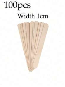 200pcs Natural Wooden Hair Removal Spatulas-Precision Tools For Hair Removal On The Eyebrows And Various Parts Of The Body. Serving As Both An Applicator And A Spreader, They Are Suitable For Use In Spas And At Home-A Summer Hair Removal Essential. - Multicolor - View 9