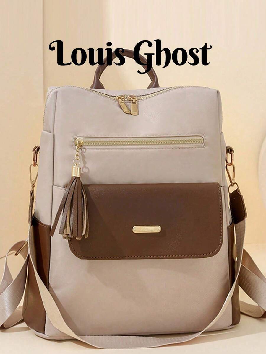 Fashion Women's Travel Backpack, Large Capacity, Anti-Theft Design, Multi-Functional Style, Suitable For Street Style, With Laptop Compartment, Ready-To-Use Backpack, Suitable For Teenagers, Women, College Students, Middle And High School Students, Outdoor, Travel, Picnic, Elementary School Students, Office Use