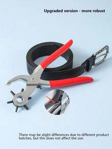 Multifunctional Belt Punch Tool, Universal Handheld Belt Punch Tool, Leather Belt Hole Punch Pliers, 8.5 Inch Heavy Duty Rotating Leather Belt Manual Puncher, Suitable For Watch Straps, Shoulder Straps, Dog Collars, Fabric, DIY Home - Multiple Styles - View 12