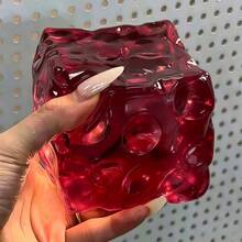 1 buah Mainan Squishy Keju Persegi Transparan Besar, Mainan Pereda Stres dengan Rebound Lambat 2026, Alat Dekompresi Kreatif, Hadiah untuk Teman, Hadiah Koleksi, Hadiah Liburan, Hadiah Ulang Tahun - MultiWarna - View 7
