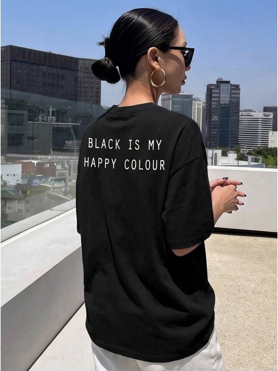 Women T-Shirts - 黑色 - 查看 1
