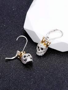 1 Pair Fashion Cubic Zirconia Earrings Women Party Jewelry Halloween Gift - Multicolor - View 6