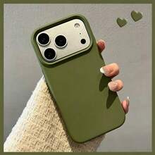 適用於 iPhone 17 Pro 17 Pro Max 17 液態矽膠 3 層全包覆軟膠手機殼，清新夏季配色，防震防刮微纖維內襯保護殼，適用 13 11 16 Pro Max 15 14 Plus 12 Mini XS Max 7 8 Plus - 松林綠 - 查看 5