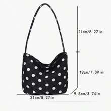 Polka Dot Print Magnetic Closure Underarm Small Bag, Niche Minimalist Versatile Women's Commuter Shoulder Bag, Lightweight Daily Outing Handbag, Gift Bag - Multicolor - View 4