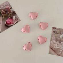 Heart-Shaped Cable Organizer, Dual Slot Desktop Adhesive Cable Holder, Self-Adhesive Heart Design Cable Management Rack, Gift For Friends - Pink - View 6
