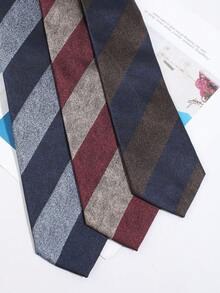 1 Buah Dasi Pria Kasual Modis Serbaguna dengan Motif Patchwork Dua Warna, Cocok untuk Pemakaian Sehari-hari, Belanja, Bisnis, Perjamuan, Pesta, Kencan - MultiWarna - View 2