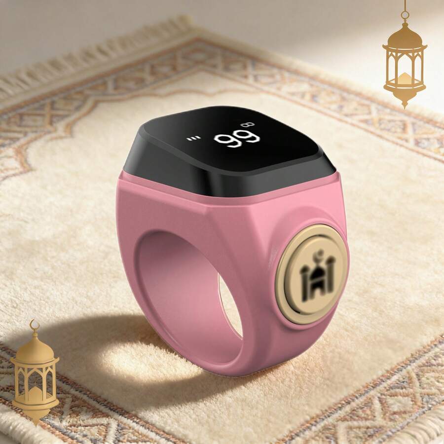 Muslim Prayer D01 Counter Smart Ring, Multifunctional Waterproof Time Reminder Smart Control Bluetooth Ring, Smart Counting Finger Ring